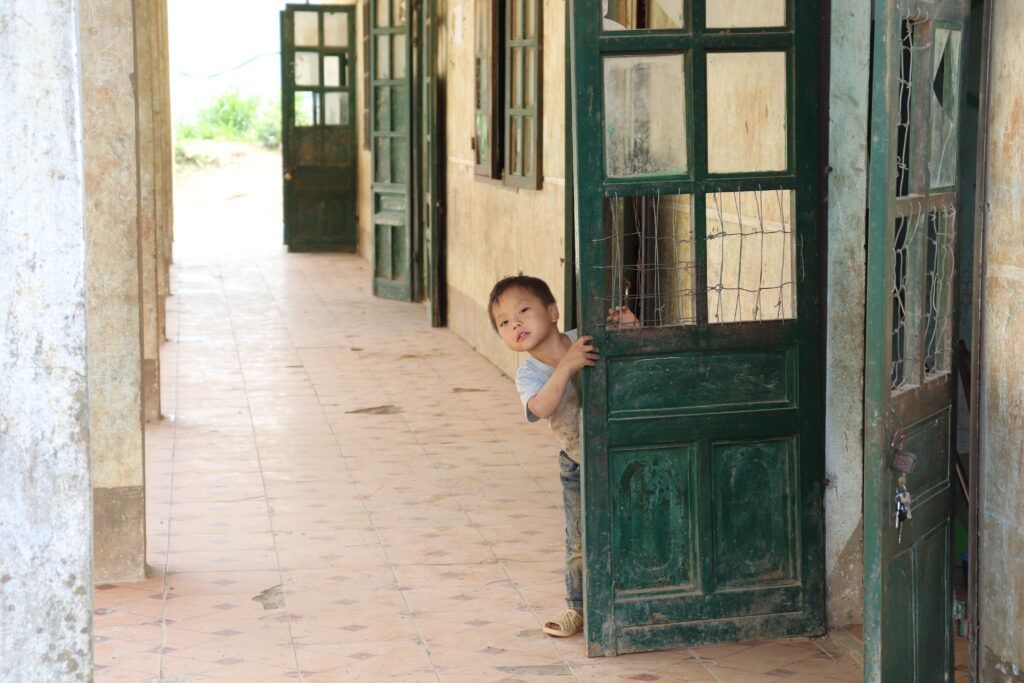 Ein Schüler in Nordvietnam.