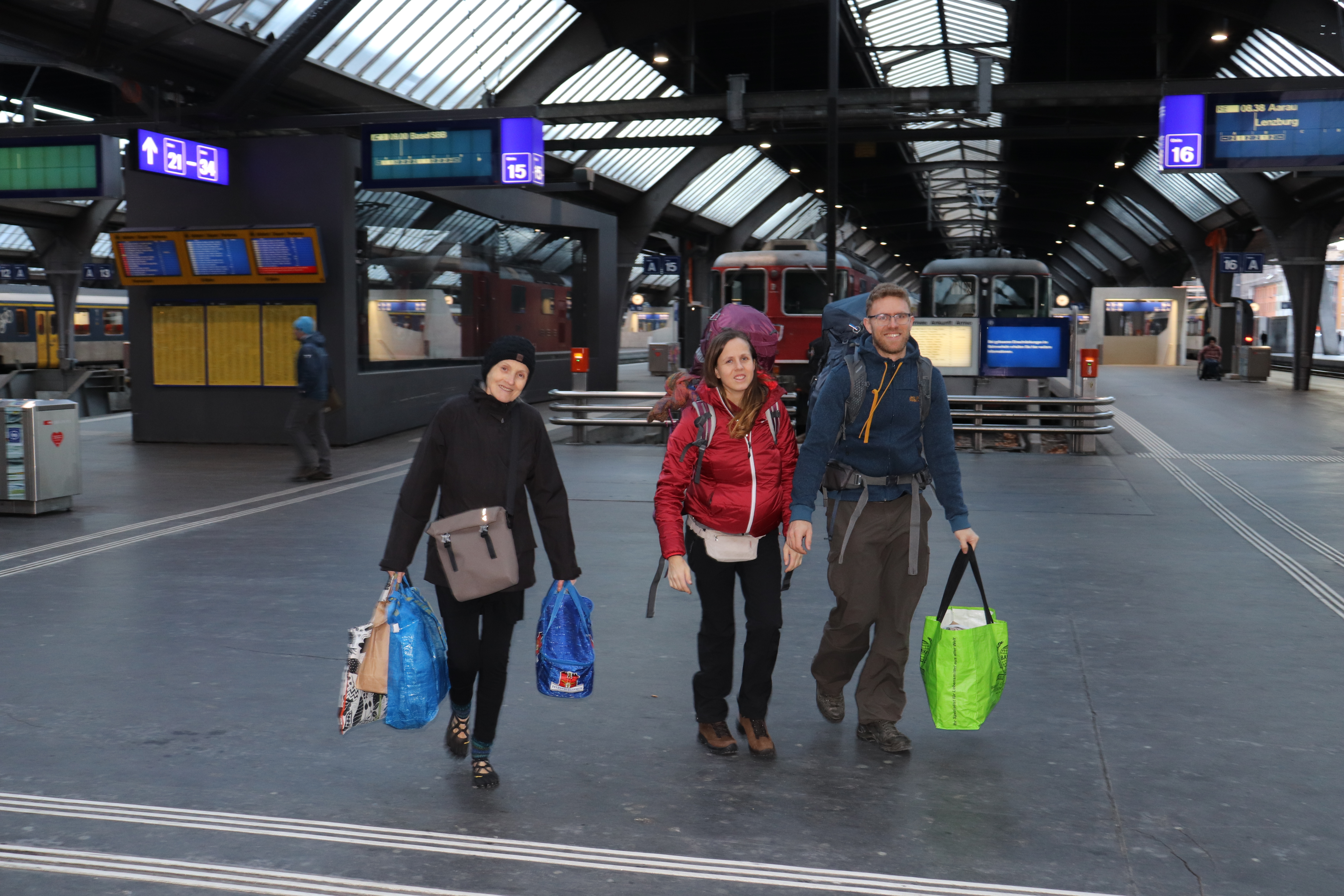 Familienfoto Hauptbahnhof Zürich