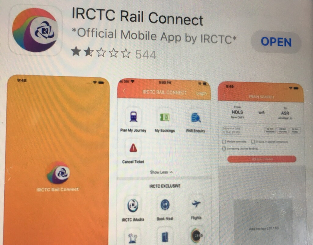 Indische Bahn App