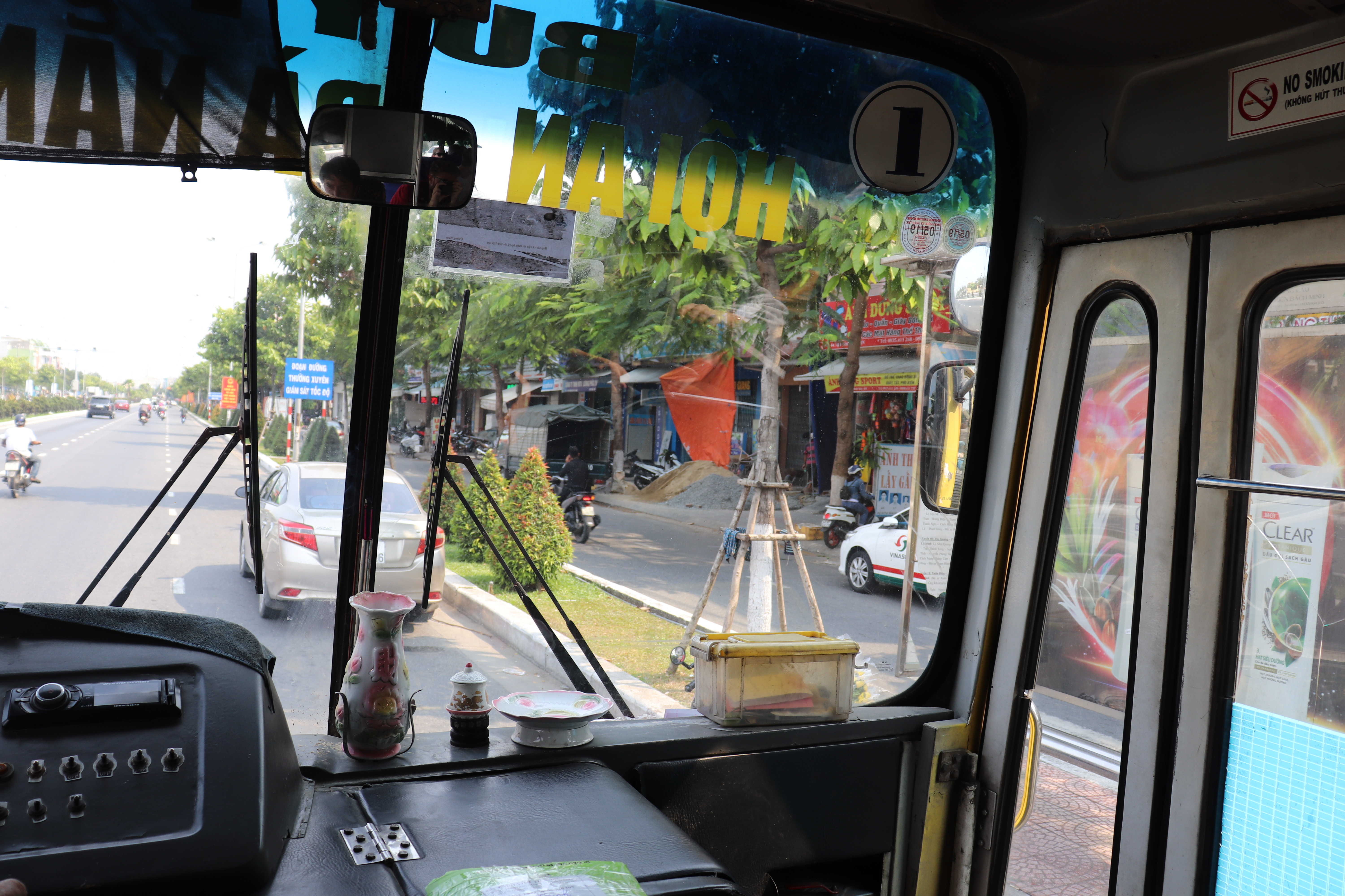Im Bus von Danang nach Hoi an